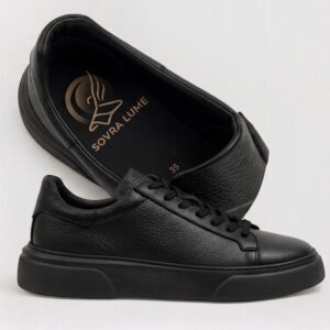 SCARPE - SOVRA LUME NERO IN PELLE DI CASHMERE