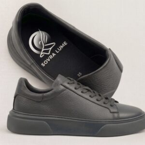 SCARPE - SOVRA LUME GRIGIO IN PELLE DI CASHMERE