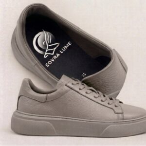 SCARPE - SOVRA LUME TORTORA IN PELLE DI CASHMERE