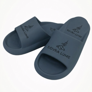 CIABATTE - SOVRA LUME BLU NAVY IN GOMMA