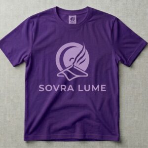 MAGLIETTA - SOVRA LUME VIOLA/LILLA IN TESSUTO