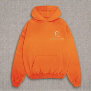 FELPA - SOVRA LUME ARANCIONE FLUO IN COTONE