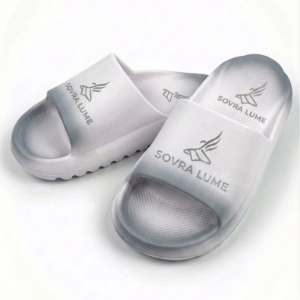CIABATTE - SOVRA LUME BIANCO SFUMATO DI GRIGIO IN GOMMA