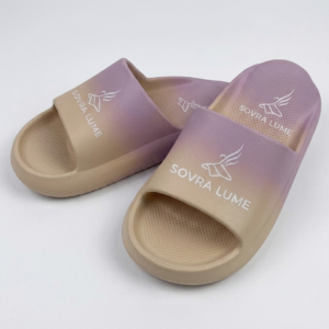 CIABATTE - SOVRA LUME VIOLA SFUMATO DI BEIGE IN GOMMA