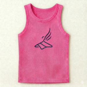 CANOTTIERA - SOVRA LUME ROSA FLUO IN COTONE DI LINO